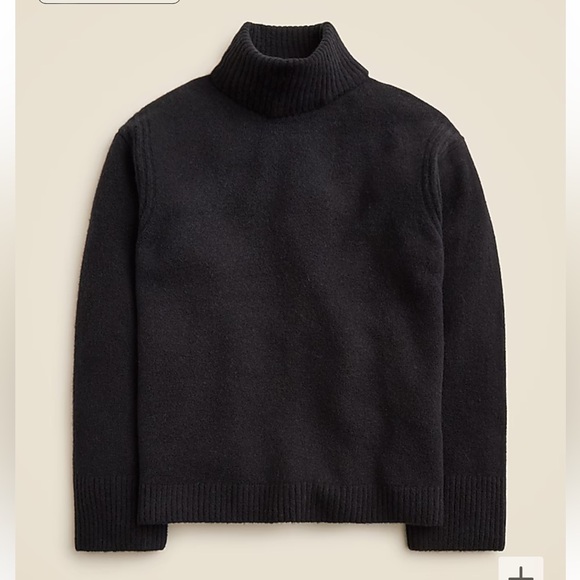 J. Crew black wool blend turtleneck sweater - Picture 2 of 8